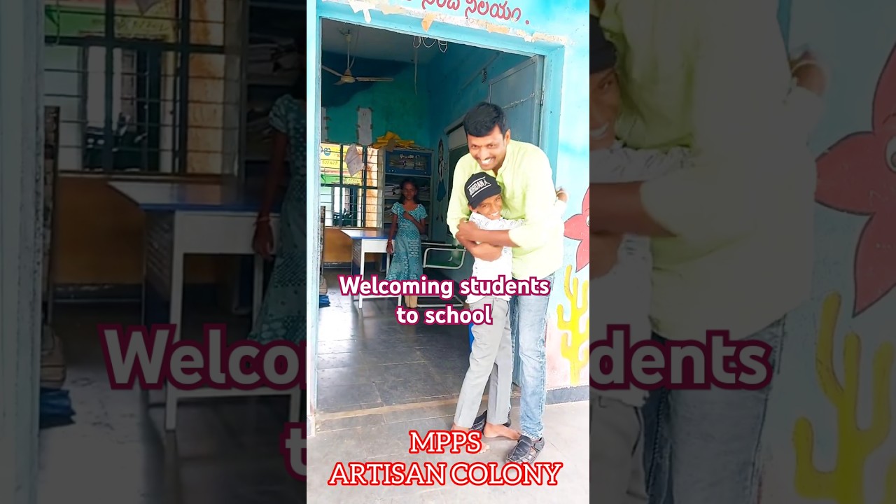 Welcoming students to school #knowledge #school #education #viralshort