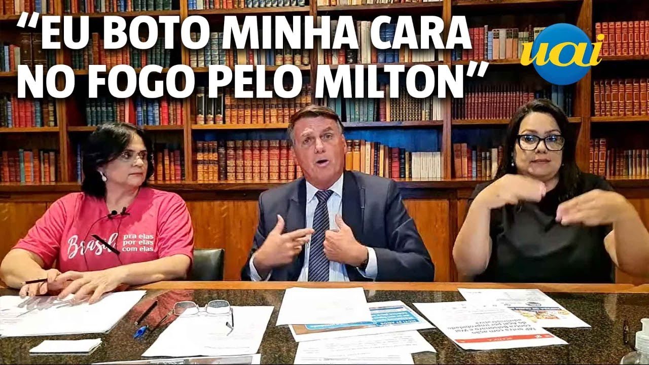 Bolsonaro defende ministro Miton Ribeiro ap&oacute;s esc&acirc;ndalo no MEC