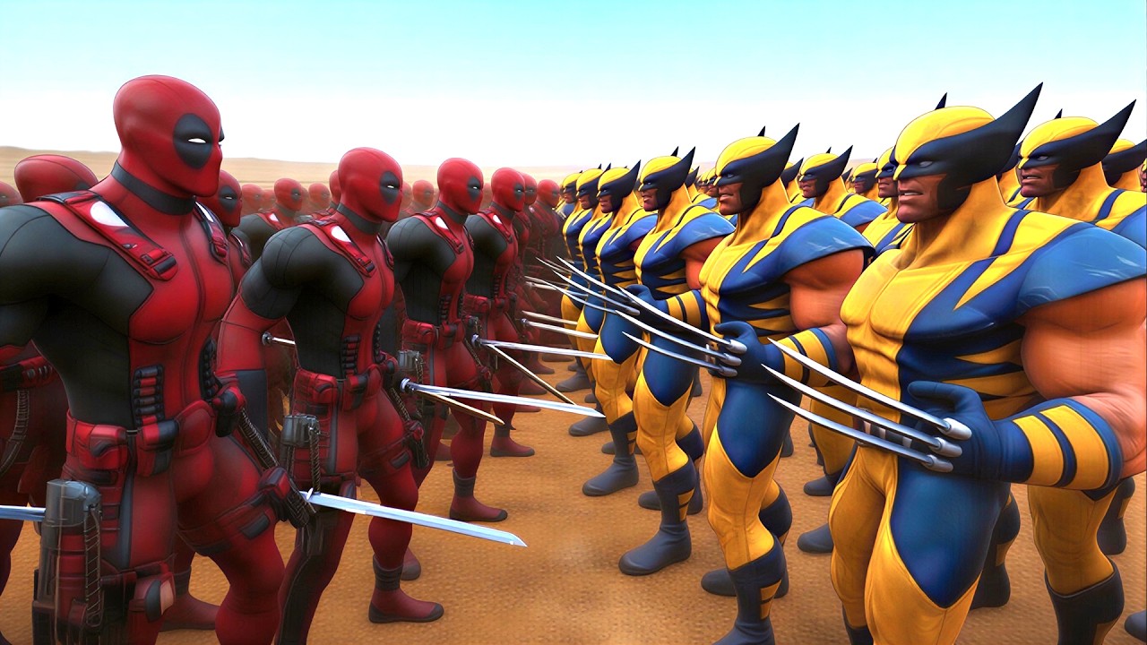 Ölümsüzlerin Savaşı! Wolverine vs Deadpool - Ultimate Epic Battle Simulator