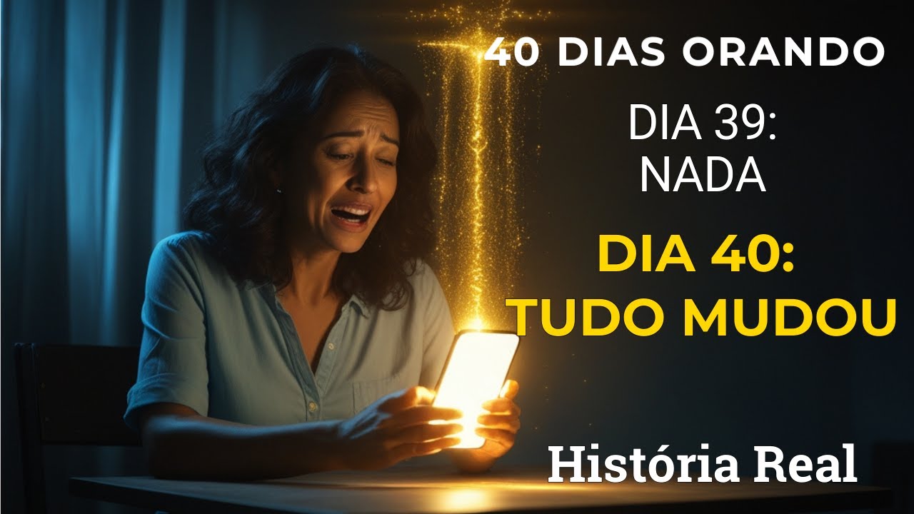 ELA OROU POR 40 DIAS SEGUIDOS: Dia 39 Nada Aconteceu, Dia 40 Tudo Mudou🙏