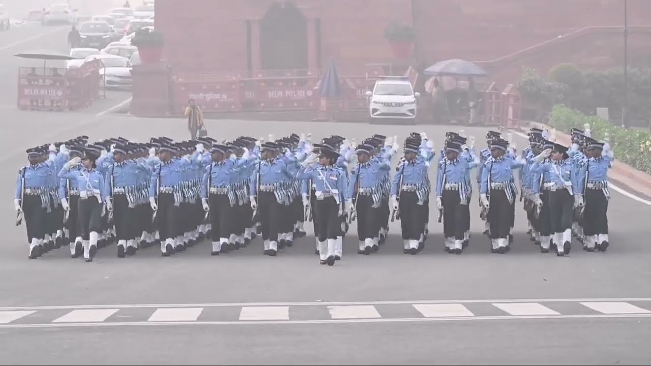Indian airforce preparation for republic day parade