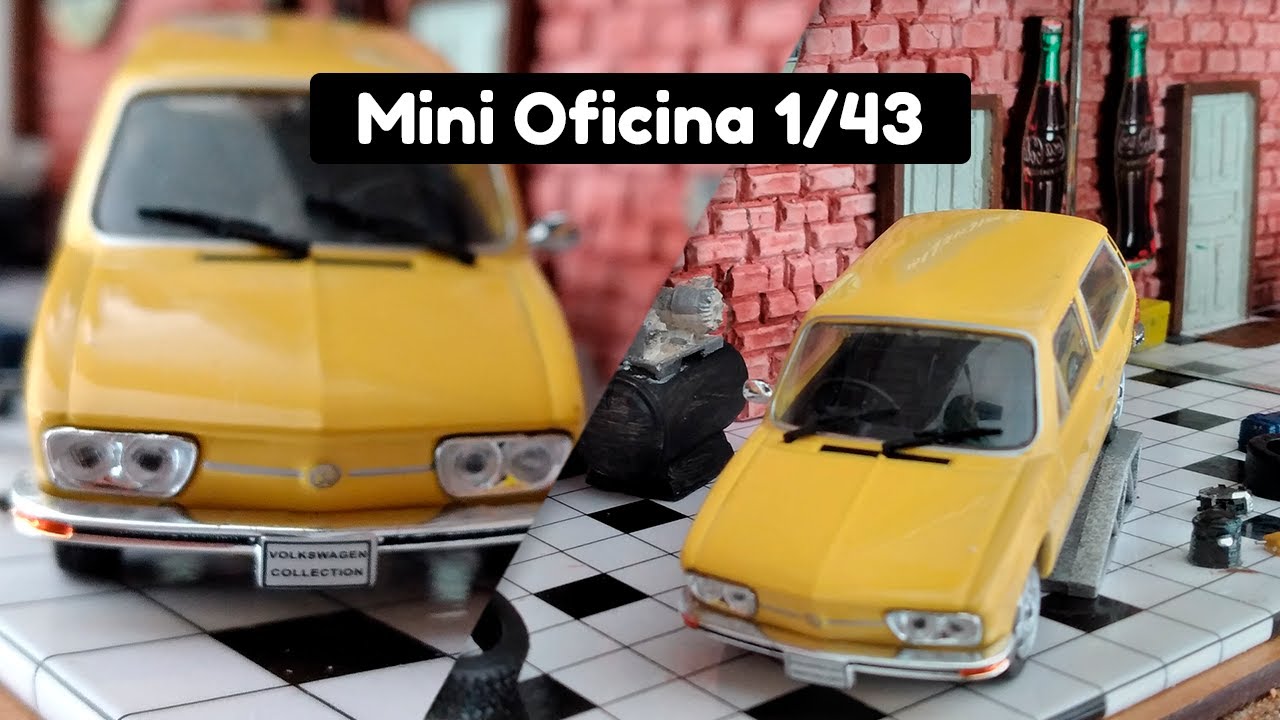 Diorama Mini Oficina 1/43 Brasília
