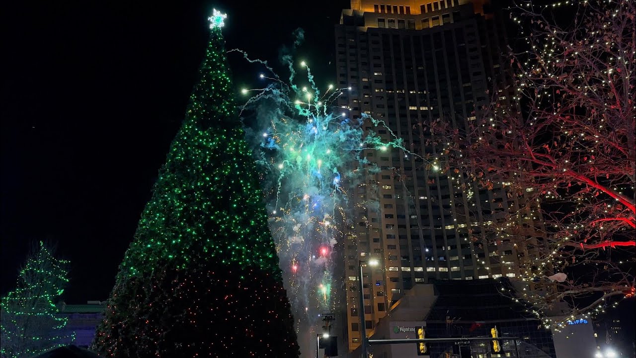 Downtown Cleveland “Winterland” Christmas Tree Lighting and fireworks 2024