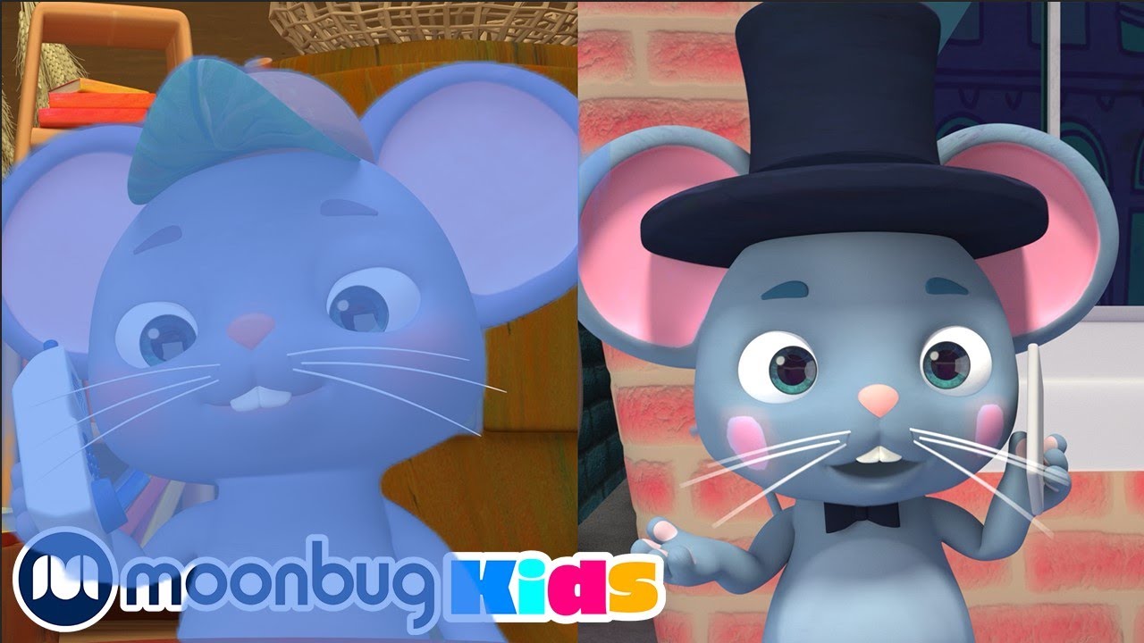 The Country Mouse and the City Mouse| Moonbug Kids Learn English & Karaoke Time