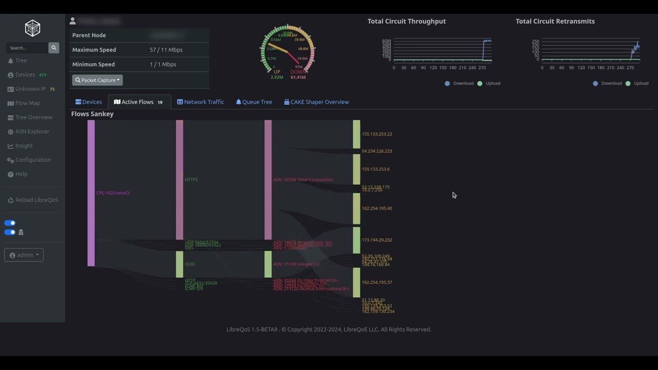 LibreQoS v1.5 Demo - Quality of Experience (QoE) Software for ISP Networks