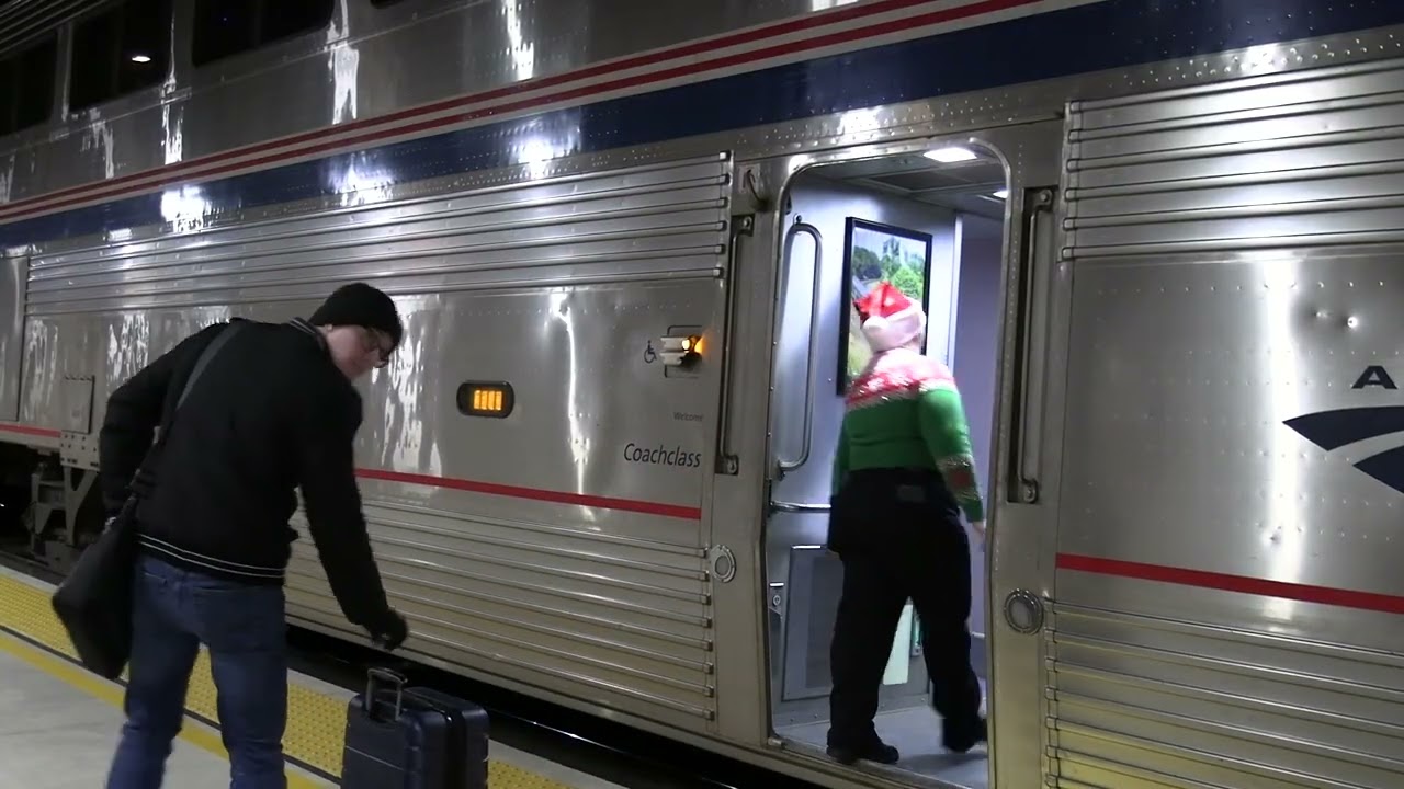 The Calif. Zephyr in Ft. Morgan on Christmas Day, 2025 (25DEC2025)