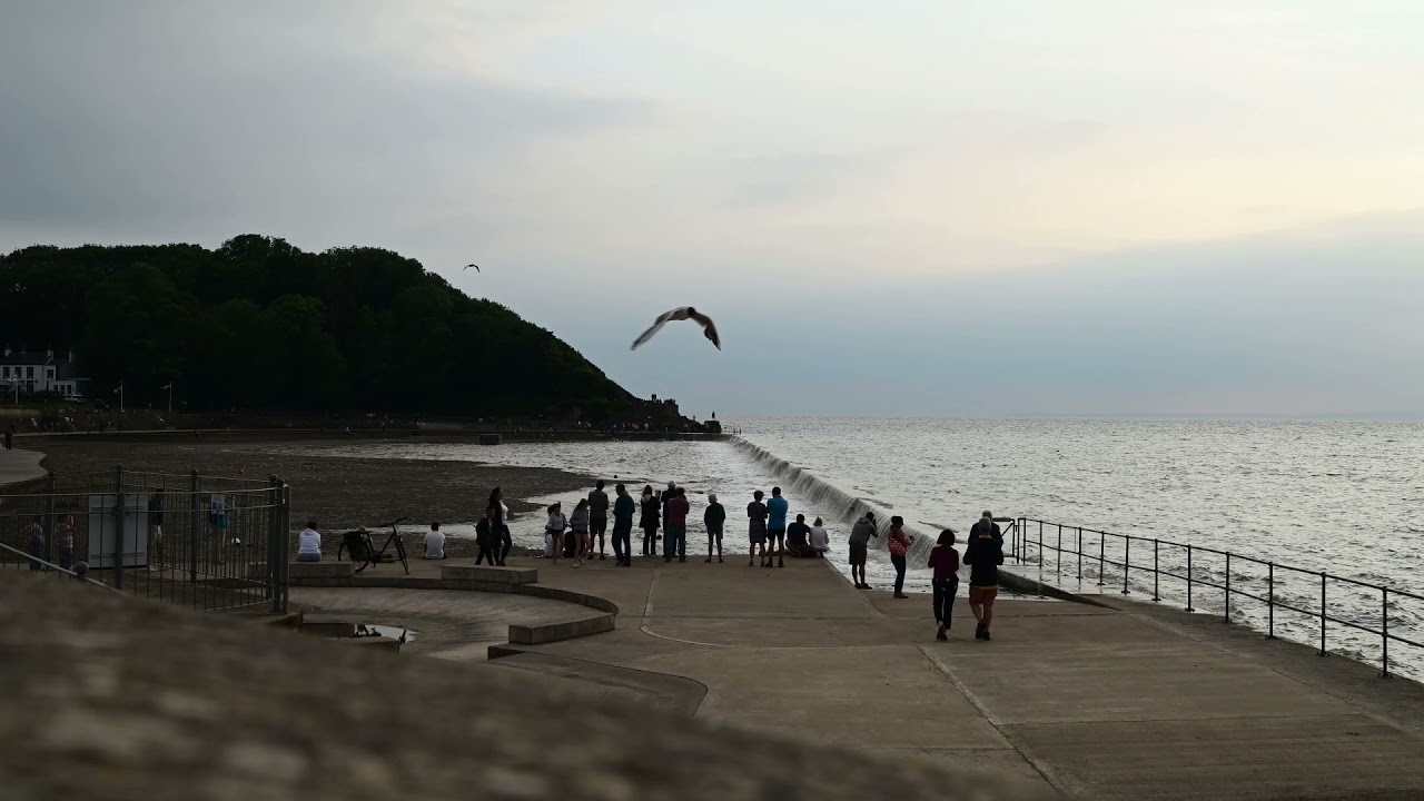 Clevedon Marine Lake - Empty to Full in 85 seconds - Time Lapse Video