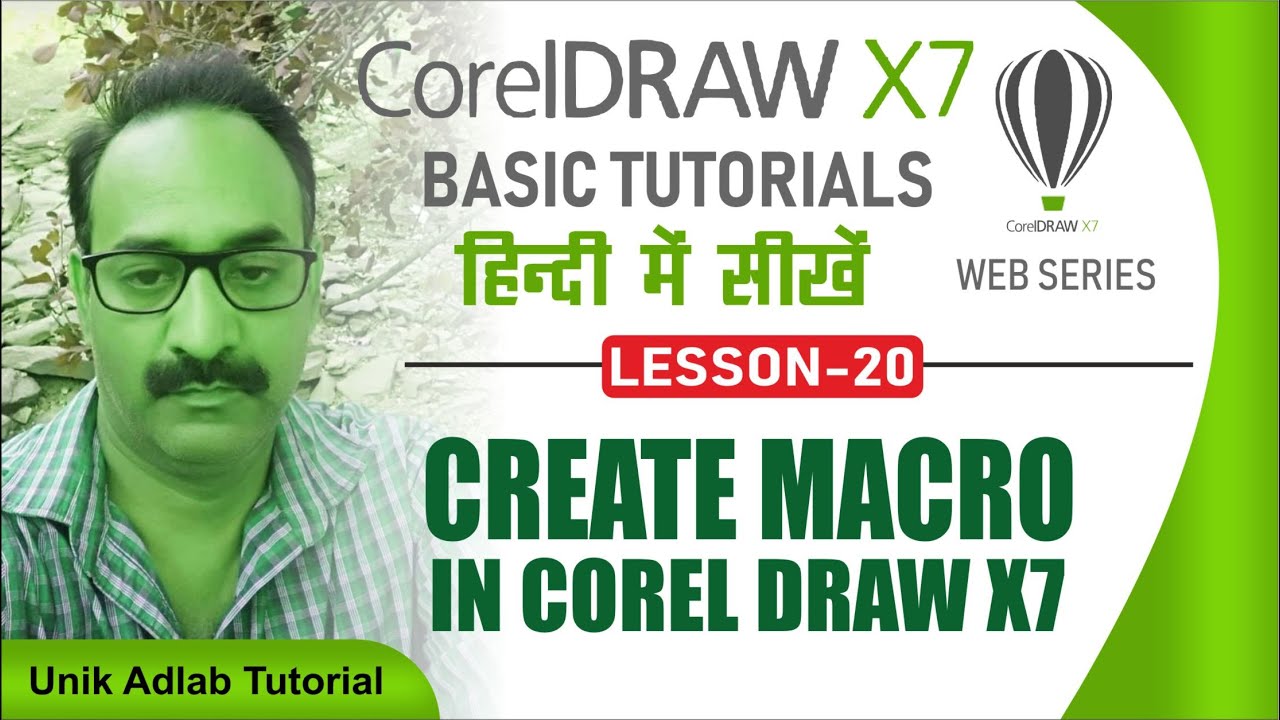 How to create macro in corel draw - Lesson- 20
