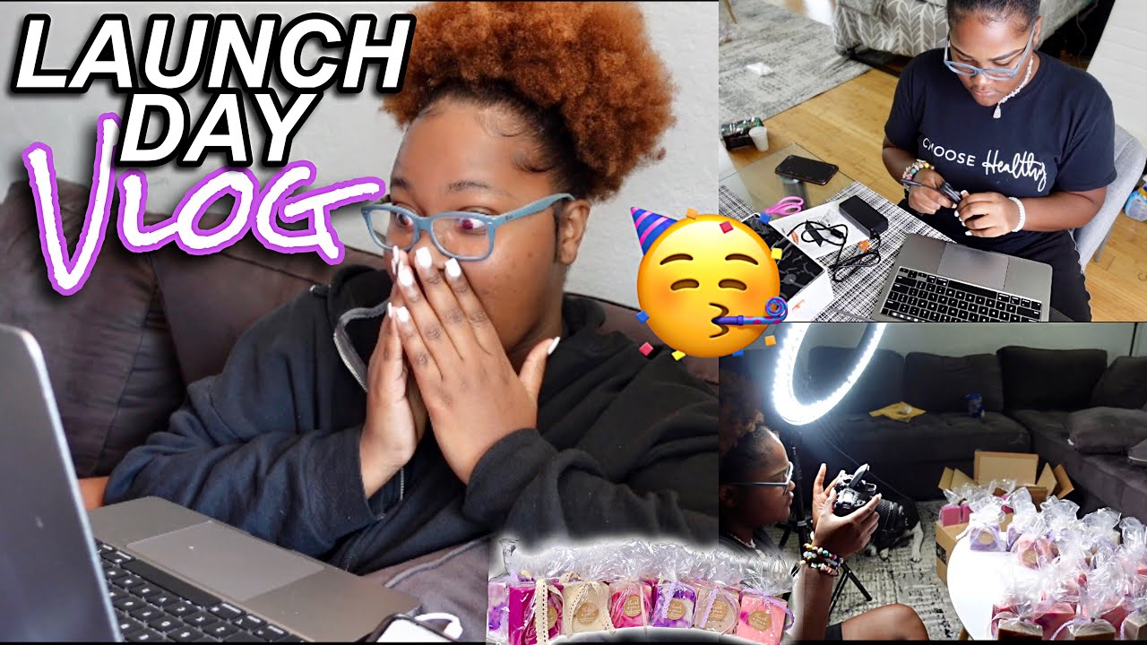 Launching my small black-owned business| Packaging orders, photoshoot setup, real emotions, etc!!!