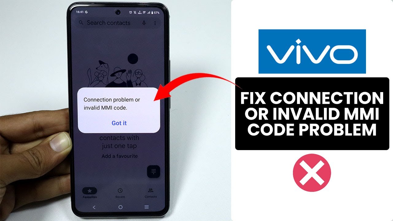 Как исправить проблему с подключением или неверным кодом MMI на любом телефоне Vivo