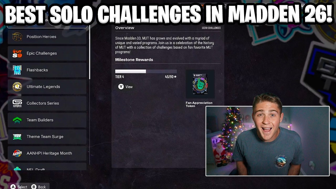 The BEST Solo Challenges YOU NEED To DO Today in Madden 26! (Endgame Update!)