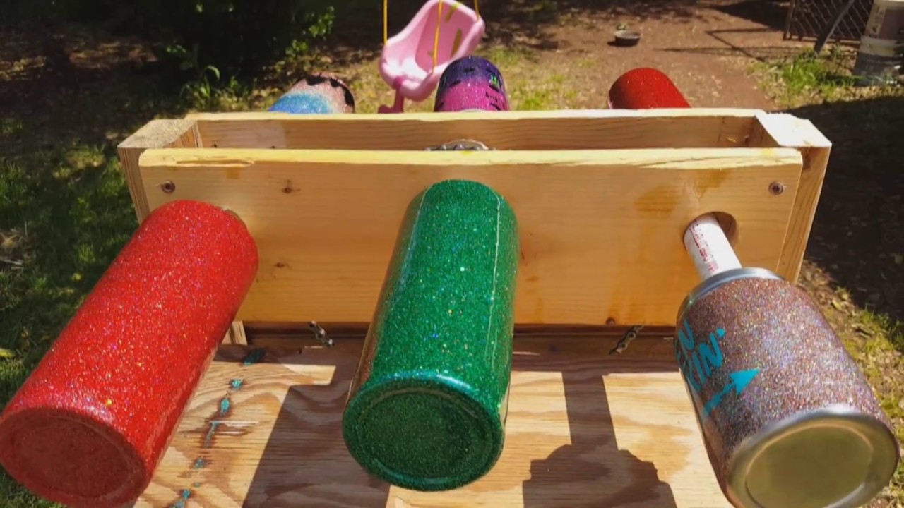 DIY Custom Glitter Tumbler Multiple Cup Turner