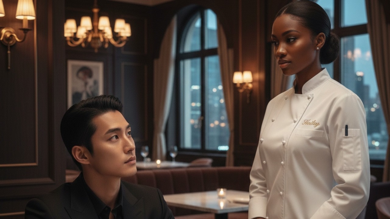 The unsatisfied cold billionaire mafia boss tasted the poor black girl food and he ordered 2 see her