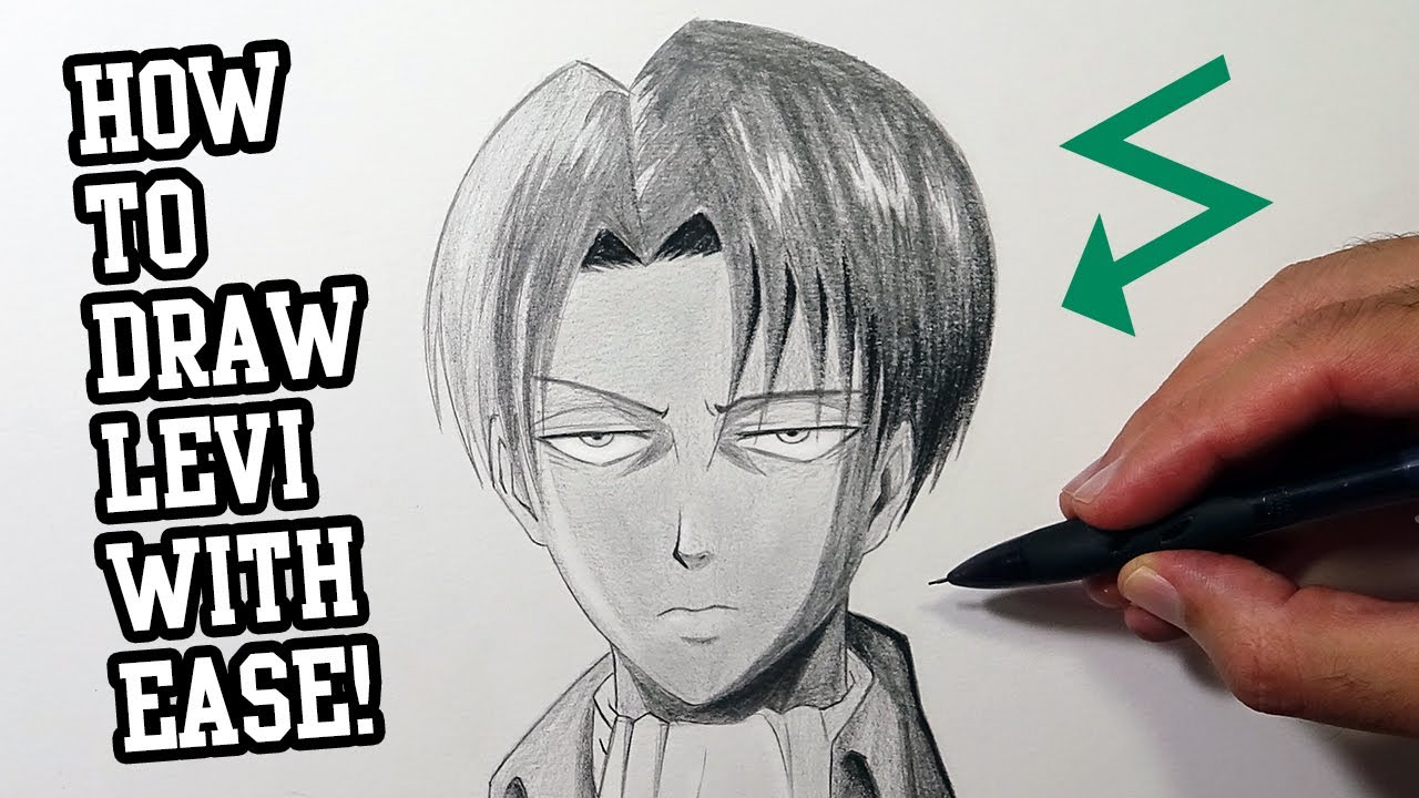 How To Draw Levi Ackerman For Beginners - Easy Tutorial!