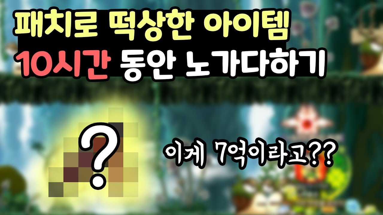 메이플 패치로 떡상한 