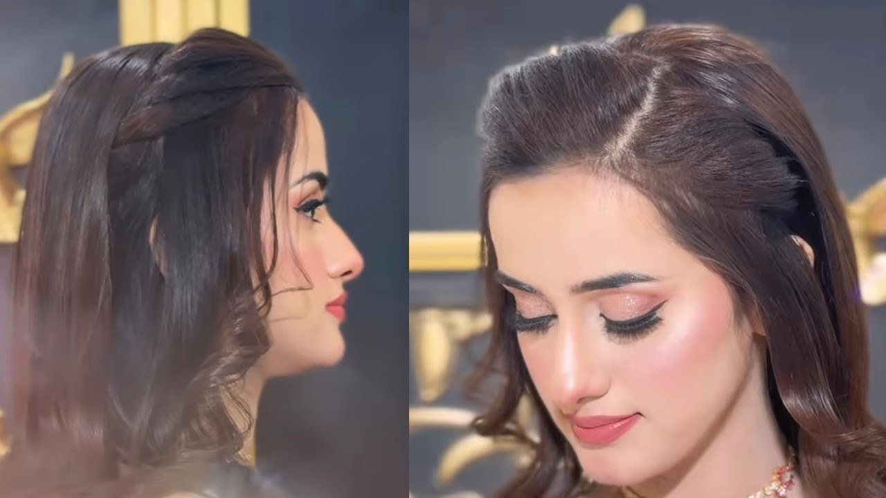 Easy and quick party open hairstyles for girls | Kashees hairstyles