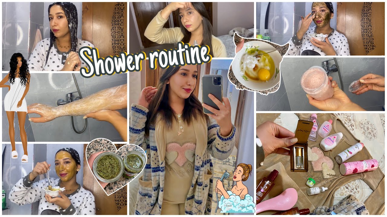 روتين قبل وبعد الحمام 🧖🏻‍♀️تعطير المنطقة الحساسة👙تشقيقة طبيعية لتساقط الشعر وتقويته وتطويله😍