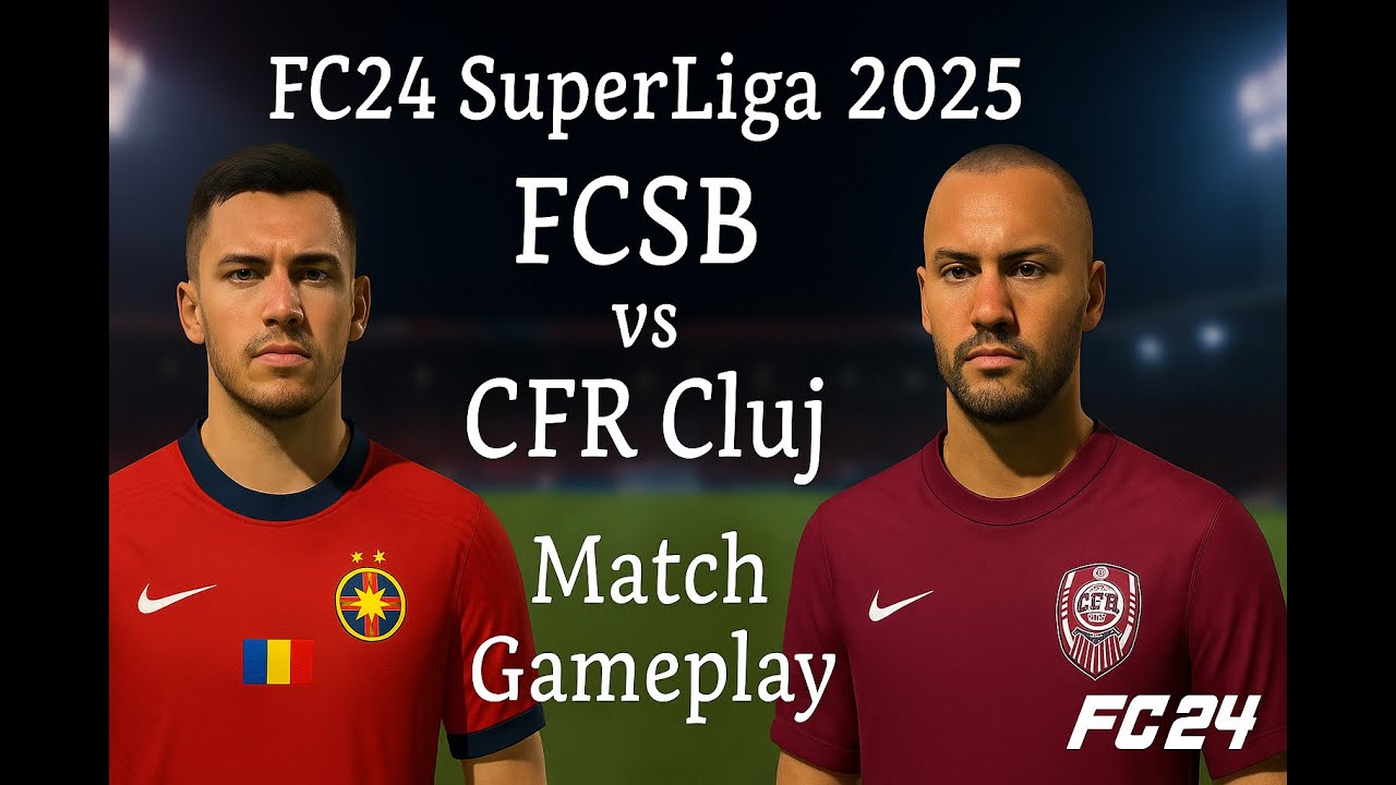 FC24 SuperLiga 2025. FCSB vs CFR Cluj. Match Gameplay #FC24 #Romania