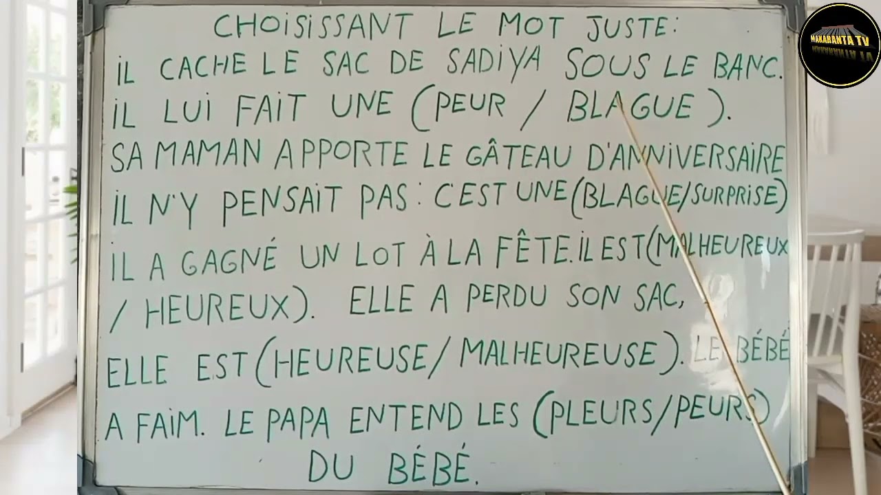 TA YAYA ZAKA GANE KAFARA FAHIMTAR FARANSANCI🤭CHOISISSANT LE MOT JUSTE🤭