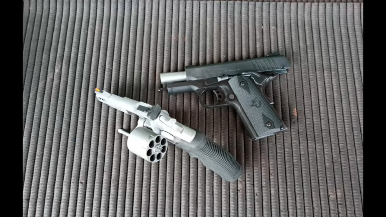 CBC munição GOLD HEX 45 ACP vs 9MM, TAURUS OFFICER vs TRACKER.