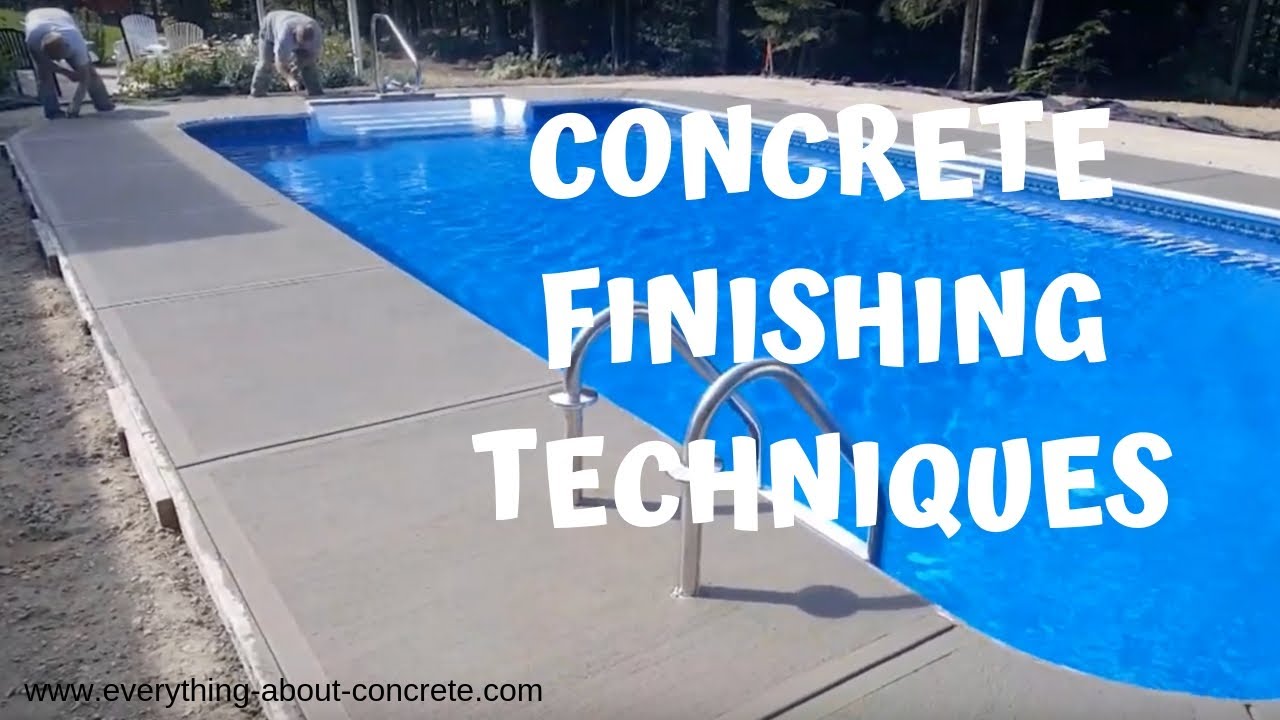 How To Finish Concrete - Cutting Joints, Edging, Mag Float, Broom Finish