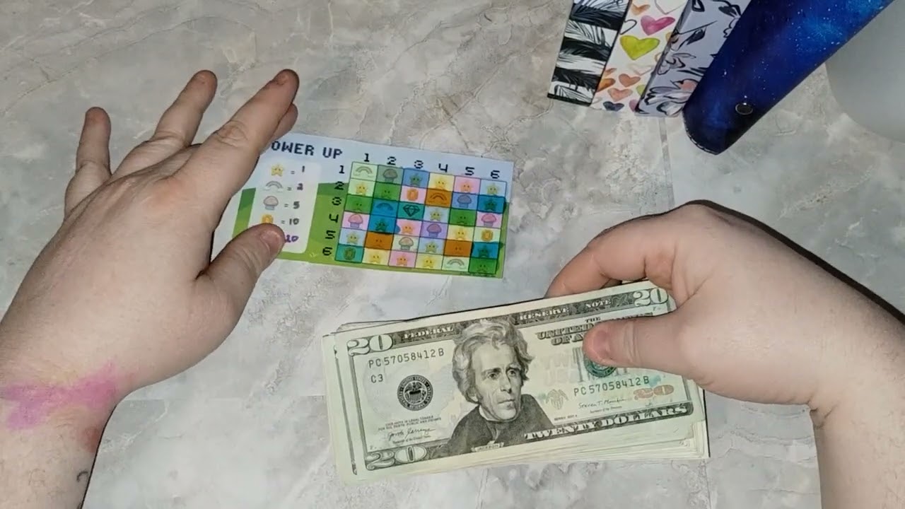 COMPLETEING THE POWER UP MINI SAVINGS ROLL AND SAVE CHALLENGE | HOW MUCH DID I SAVE?