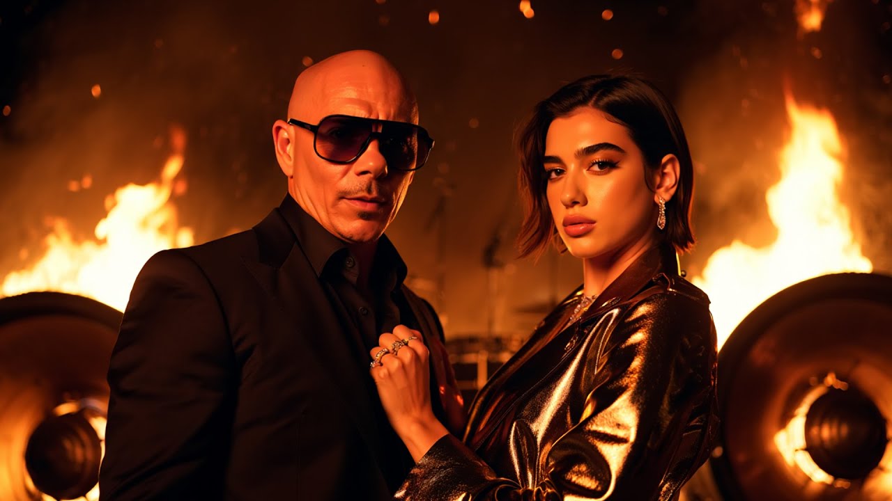Pitbull ft Dua lipa - BURNING IN STEREO (Official Music Video)