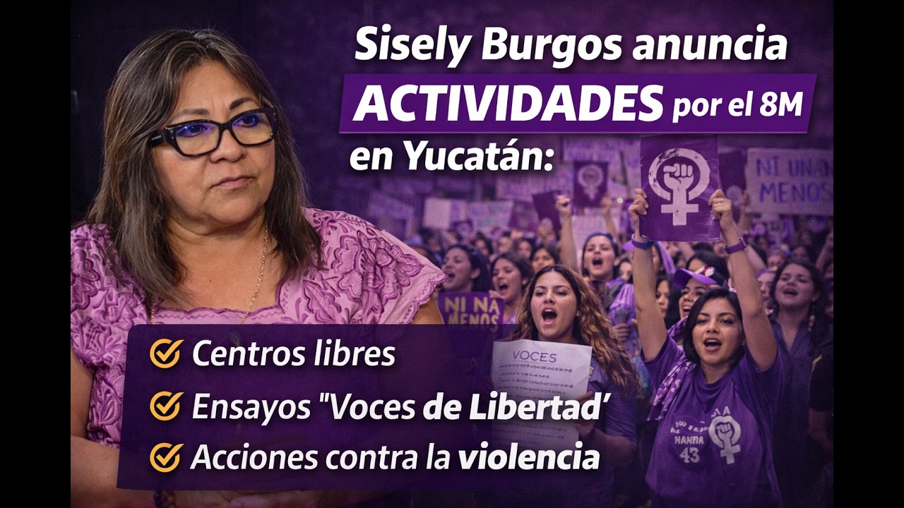 Sisely Burgos  anuncia actividades por el Día Internacional de la Mujer en Yucatán