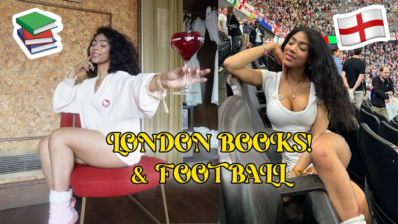 vlog: book hunting in LONDON! & watching England football!