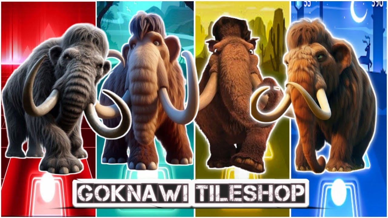 🎬⚡ Funny Mammoth 🦣🆚 Funny Manfred 🦣🆚 Funny Manny 🦣🆚 Funny Mammoth 🦣|Coffin Dance Tiles Hop 🪩🌈🔥🎊💥🌼