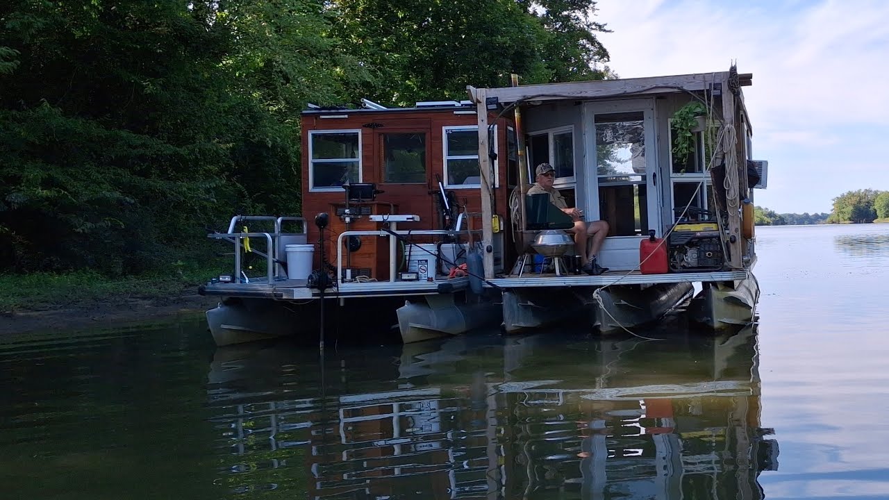 #178 ATAP... DIY Houseboat Tour, Campfire Cooking
