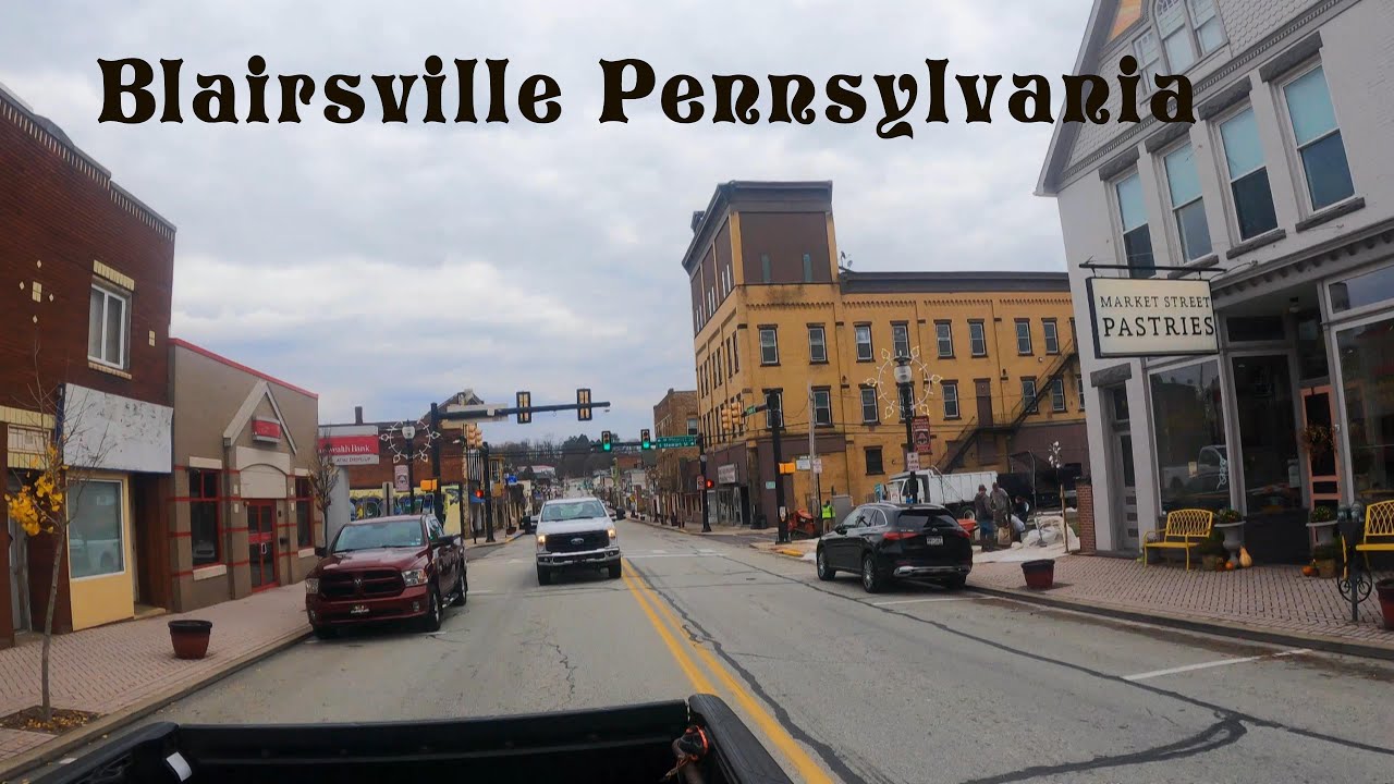 Passing Through Blairsville Pa. -  Market Street and Rt.  217