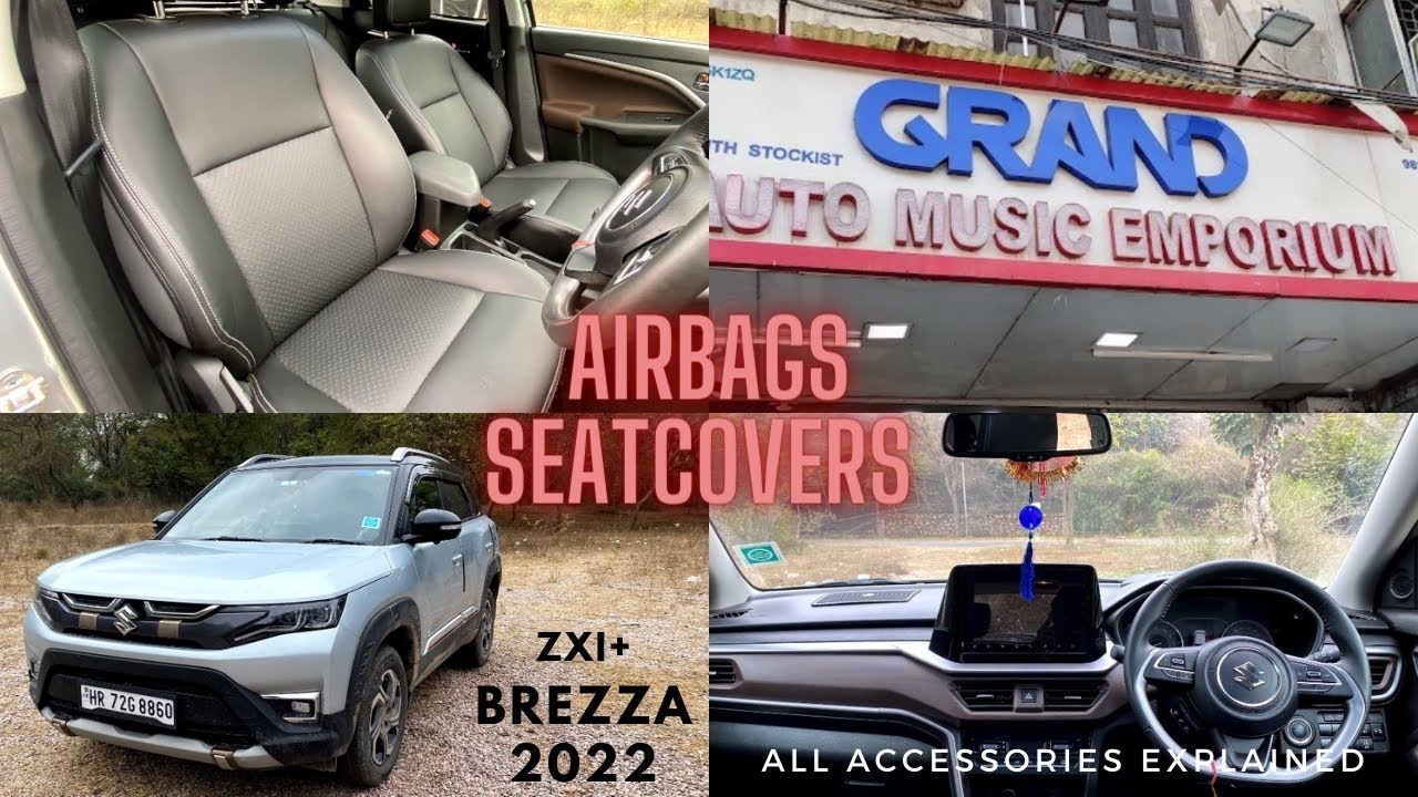 Maruti Suzuki Brezza 2022 ZXI+ Autoform Airbag Seat covers and all must have Accessories Explained
