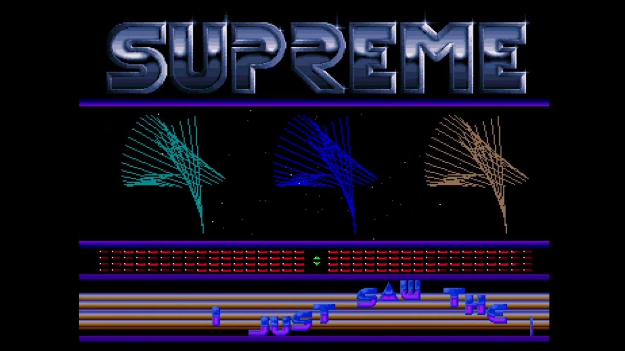 Commodore Amiga demo: Supreme - Crazy Lines (1989)