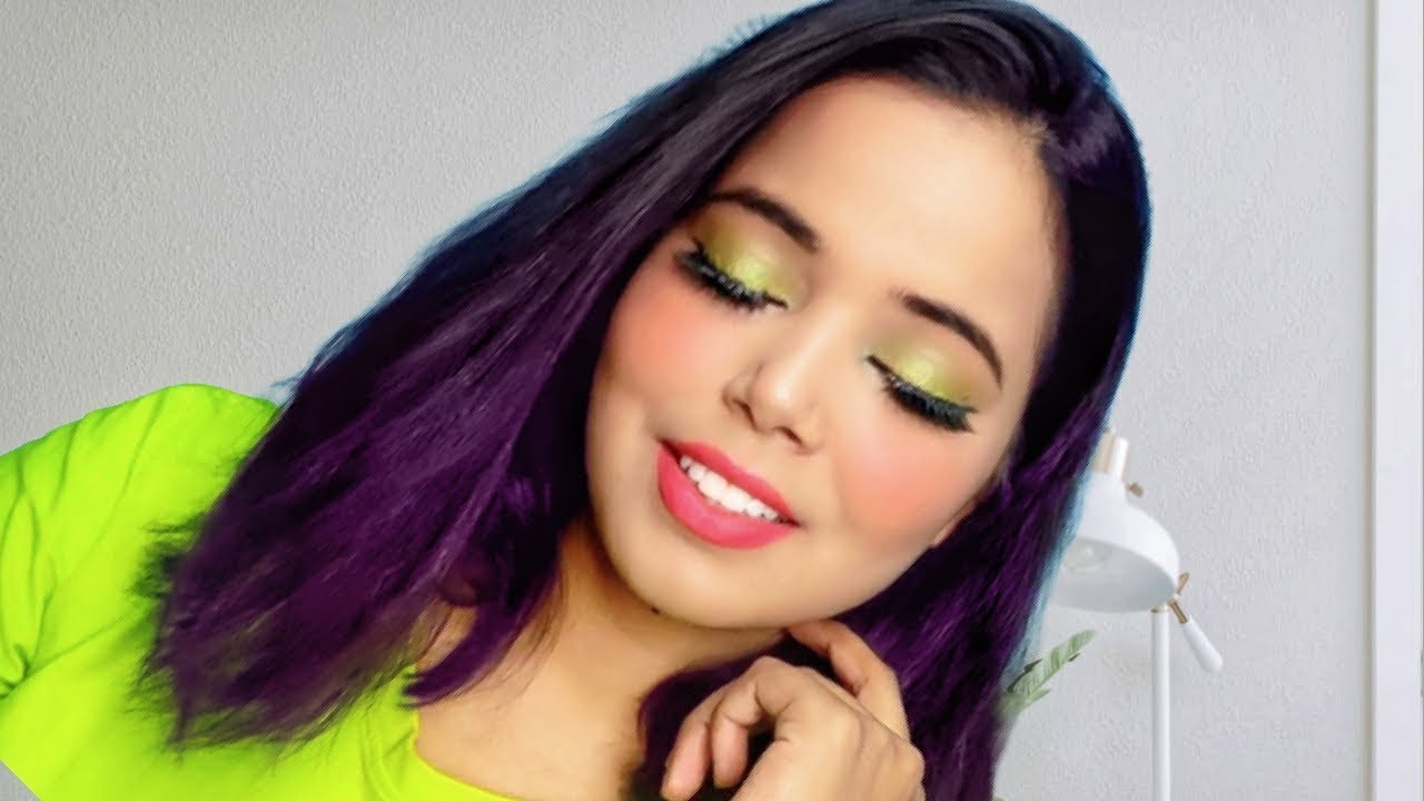 GRWM Neon Green Makeup Look | Makeup Tutorial
