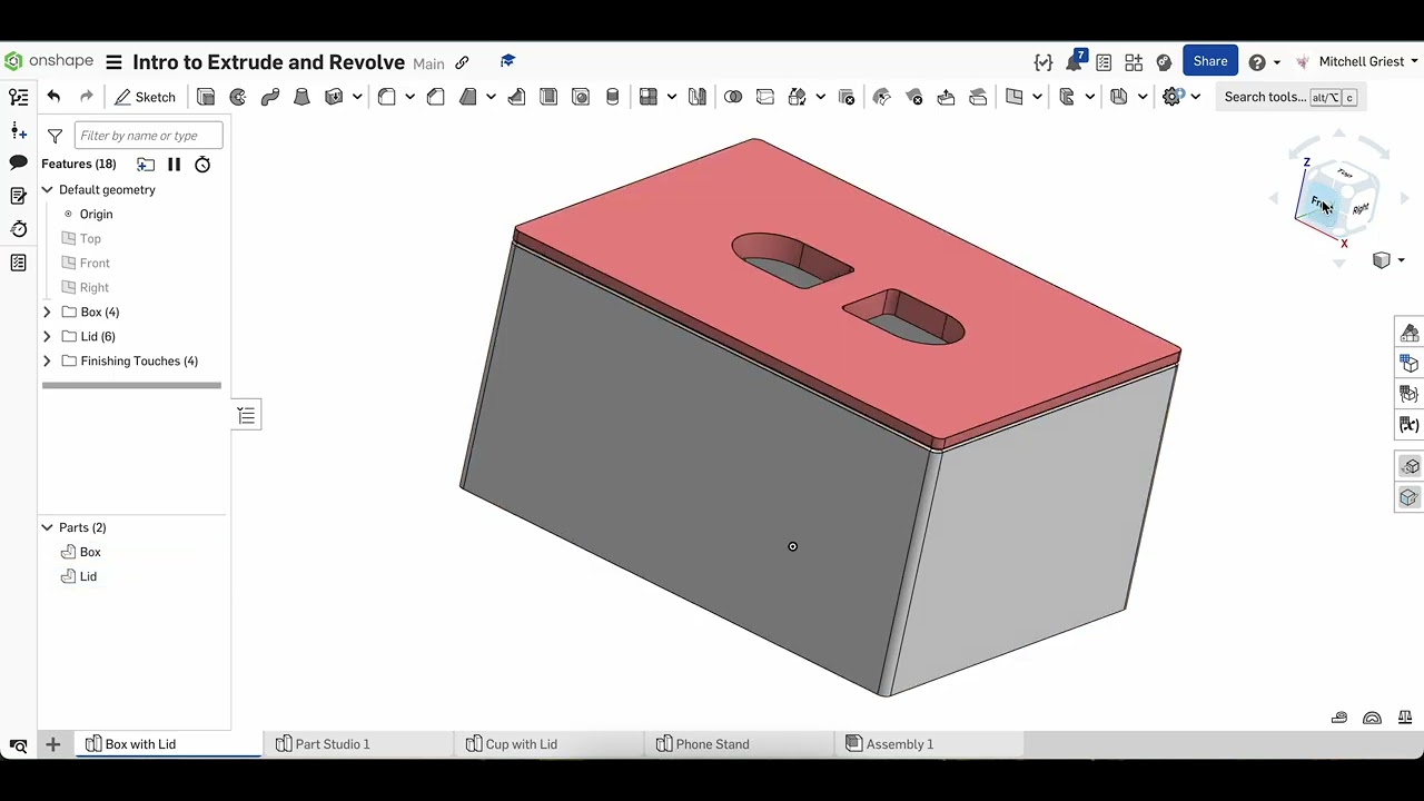 Tutorial - The Extrude tool in OnShape