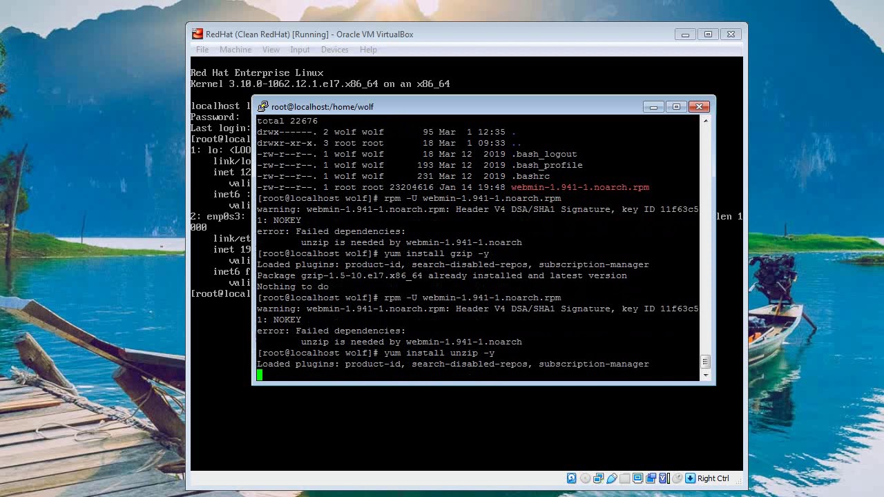 How to install webmin to RedHat Server 7.7 x64 & Centos