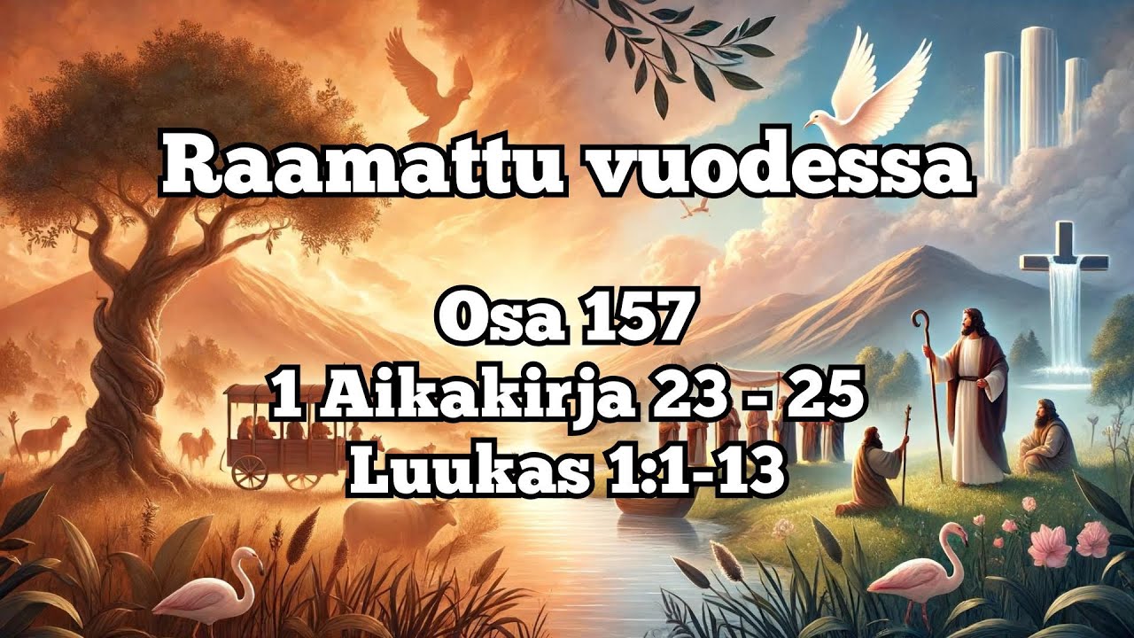 Raamattu vuodessa osa 157: 1. Aikakirja 23-25, Luukas 1:1-13