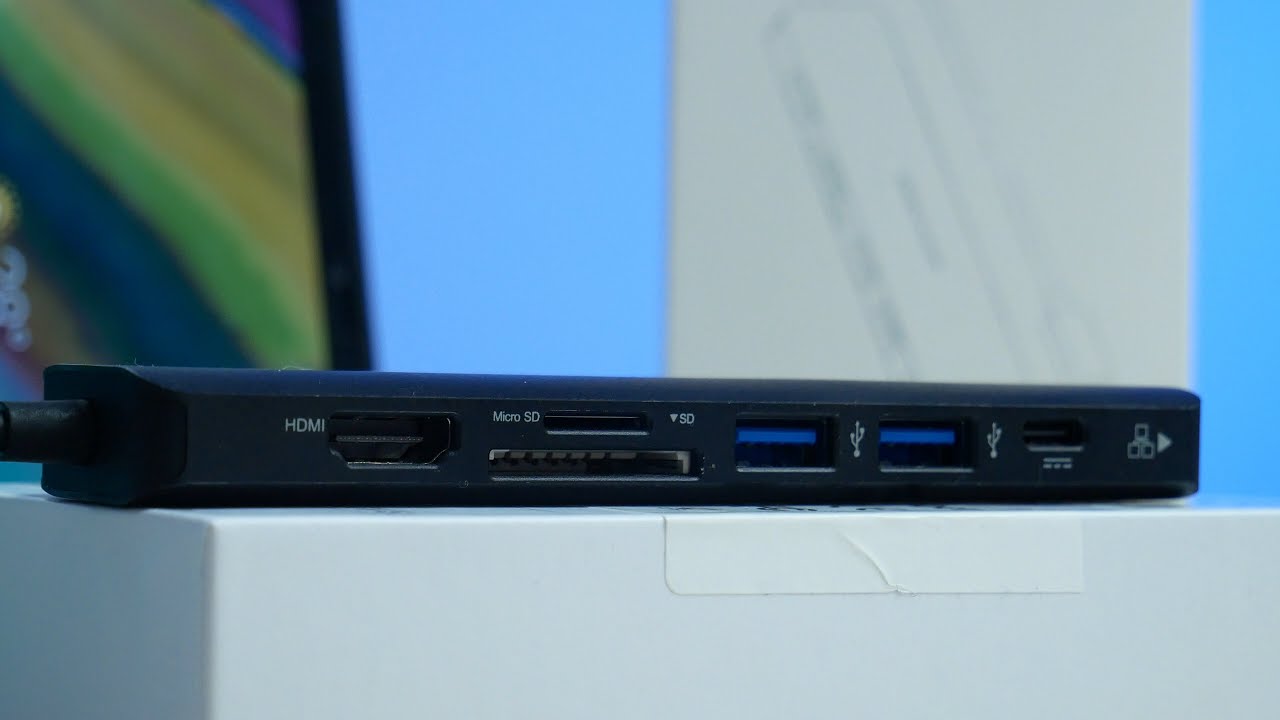 Wielofunkcyjny HUB USB typ C.  HDMI, ETHERNET