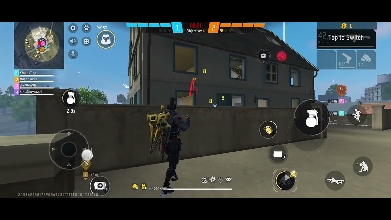Free Fire Clash Squad Gameplay | Intense CS Rank Match 🔥 Headshot Gameplay | Realgamer1million #ff