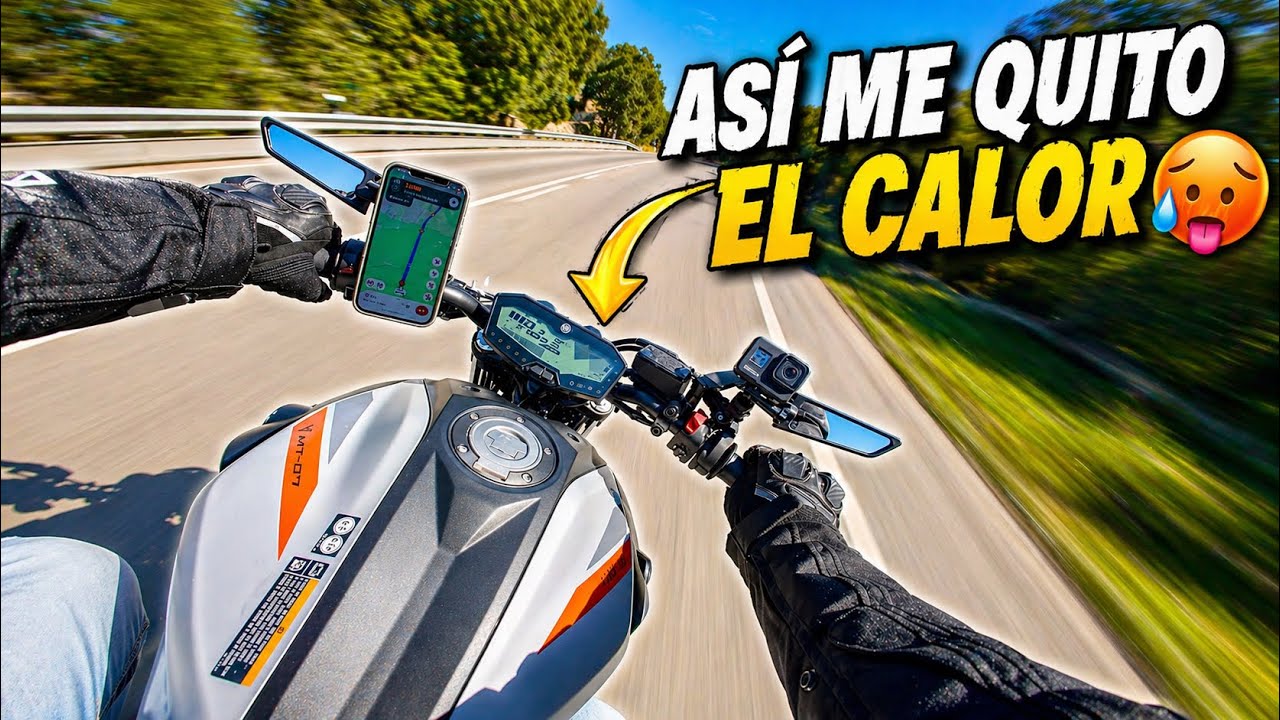 RUTA Al Sol Con LA YAMAHA MT07 - MUCHO CALOR