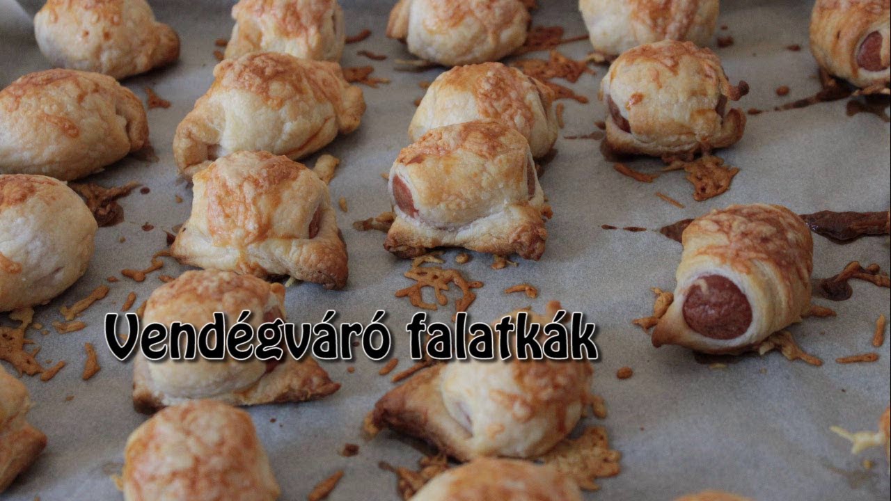 Vendégváró virslis falatkák leveles tésztából