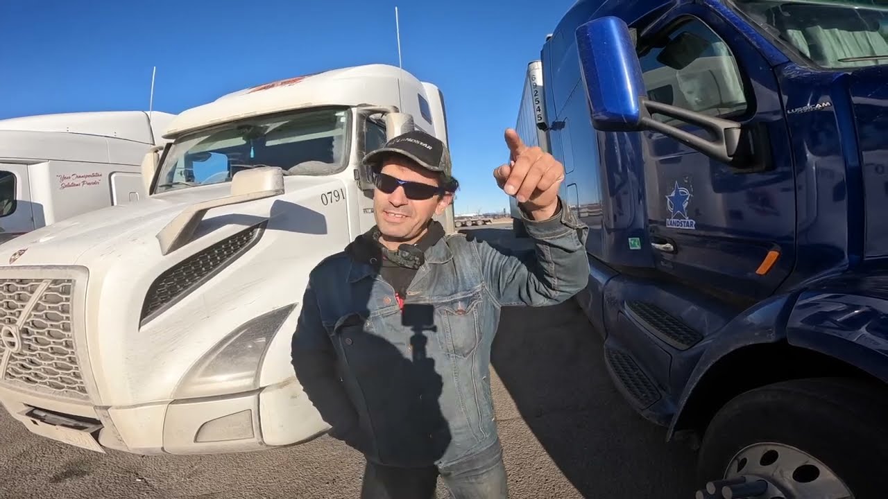 Meeting a Landstar owner operator from Quebec, Canada-- 12/28/23