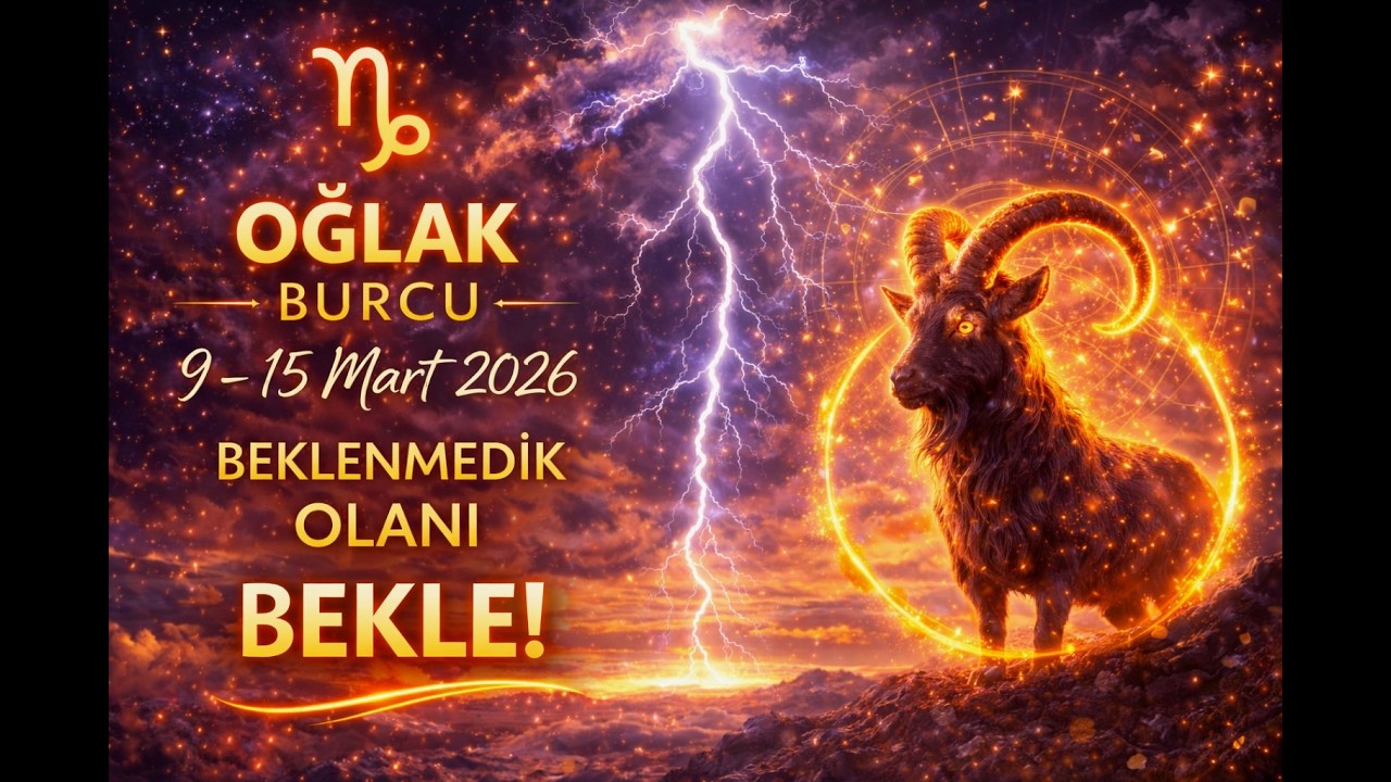 🔮 OĞLAK Burcu ♑ 9 – 15 Mart 2026 “BEKLENMEDİK OLANI BEKLE!”✨