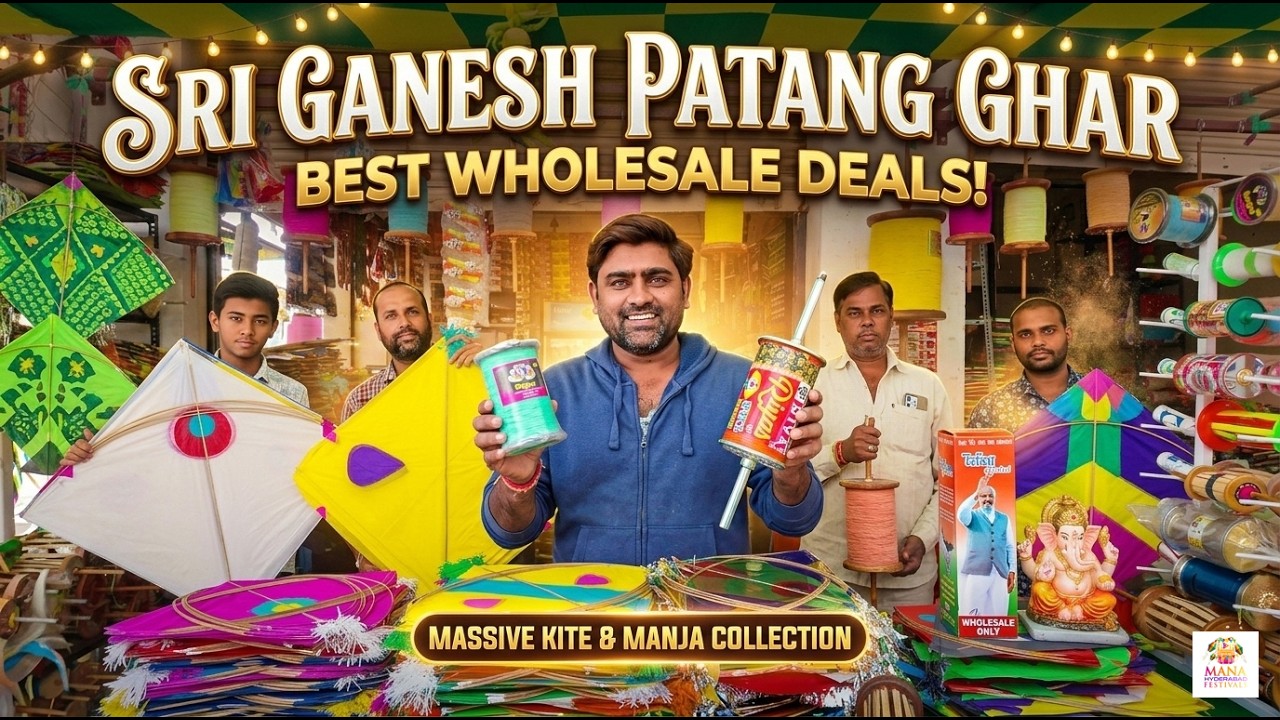 Ganesh Patang Dhoolpet | Wholesale Kites & Manja | Variety of Kites in Hyderabad