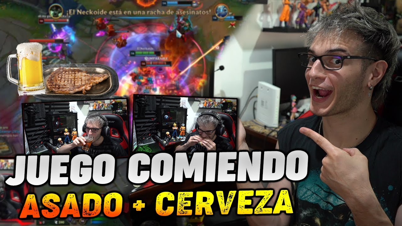 JUEGO WARWICK MIENTRAS COMO ASADO Y TOMO BIRRA - League of Legends