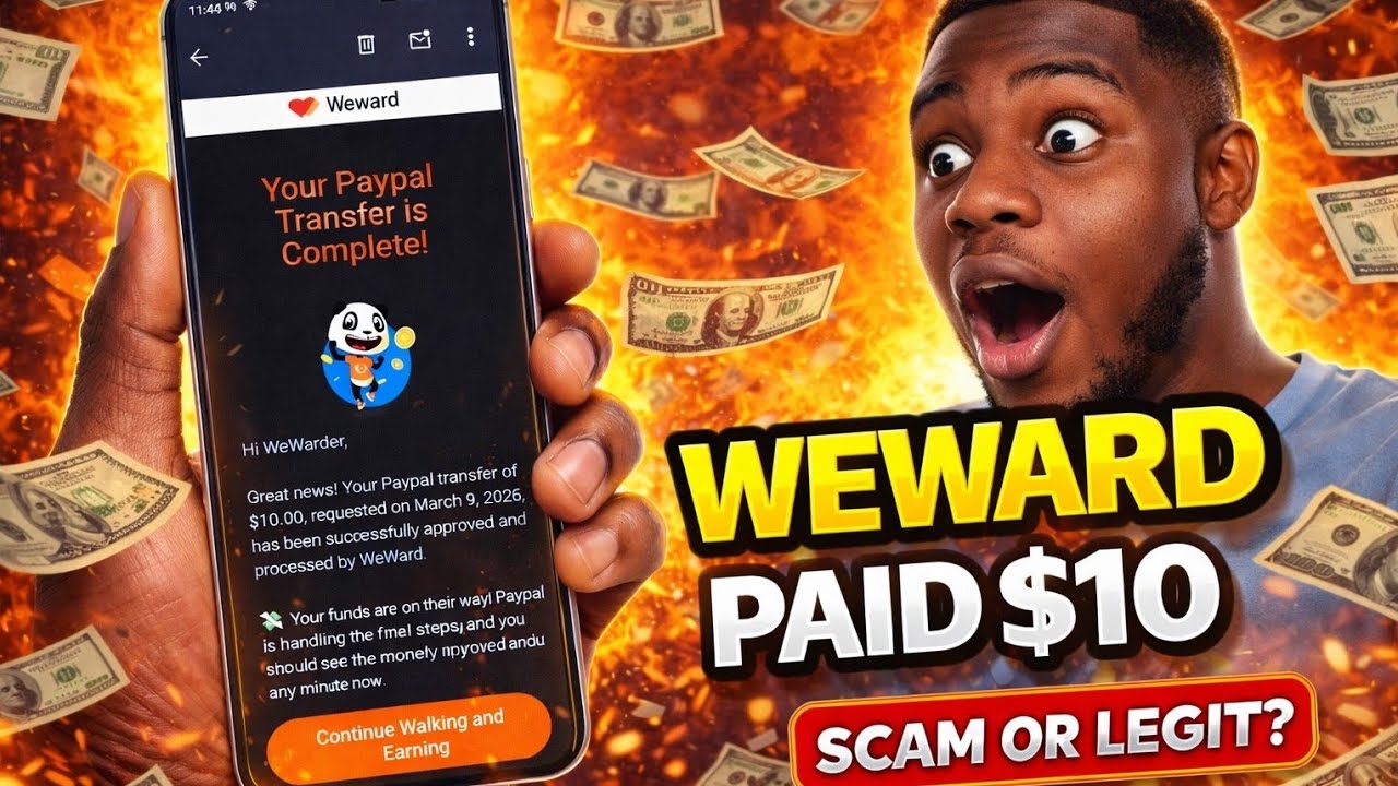 WEWARD REVIEW: They Sent him $10 to PayPal 😳