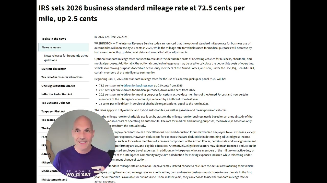 IRS 2026 Mileage Deduction Increased | How Much You Can Save Now