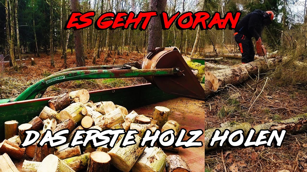 Das erste Holz aus dem Wald holen | Deutz D30s | Dolmar 110 | Ste Te