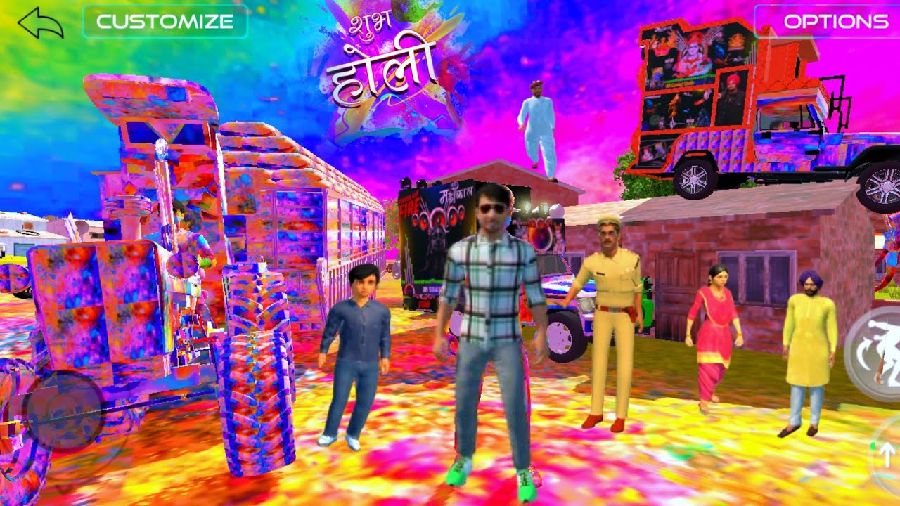 🥰 Aaj Hamne Dost Ke Ghar Gya 💥🤯 Holi Khelane Ke Liye 🤩🔥 Indian Vehicles Simulator 3d 🥳🎉 New Update ✅